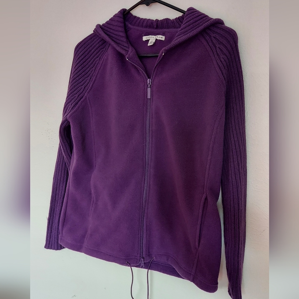 Carolyn Taylor Deep Purple Fleece Jacket
